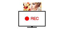 1番組の録画対応または録画非対応テレビ イメージ