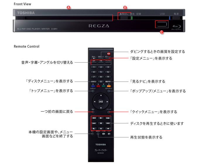 TOSHIBA REGZA Blu-ray