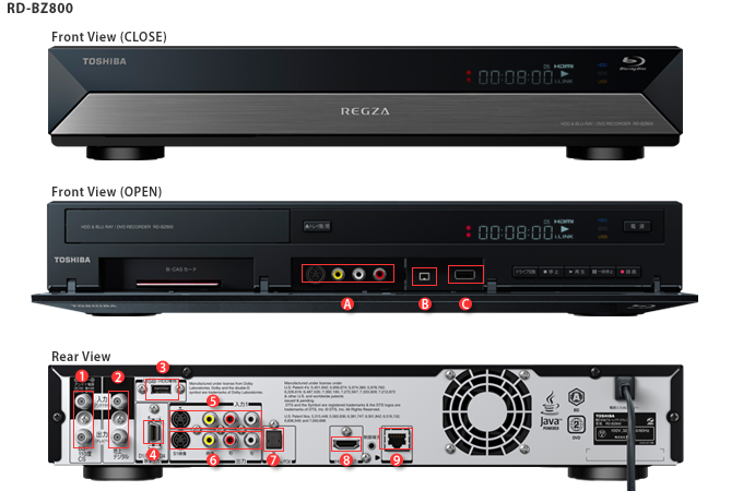 最安値級価格 TOSHIBA Blu-ray Recorder RD-BZ700 500GB econet.bi