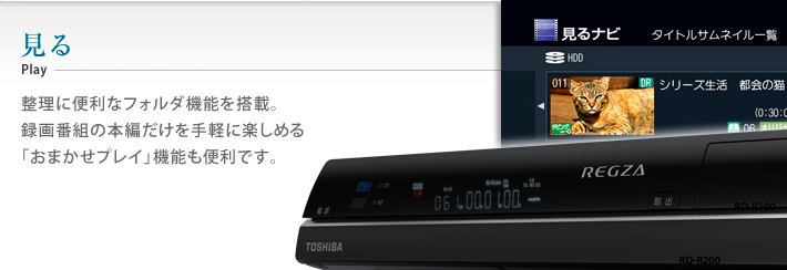 東芝　HDD&DVDレコーダー　REGZA RD-R100