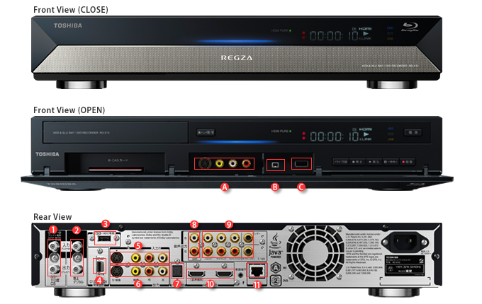 X10/スペック｜レグザブルーレイ/レグザタイムシフトマシン｜REGZA ： 東芝