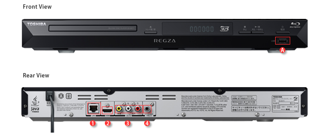SD-BDT1/スペック｜レグザブルーレイ/レグザタイムシフトマシン｜REGZA 