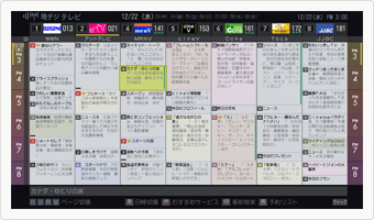 イメージ:高速レグザ番組表