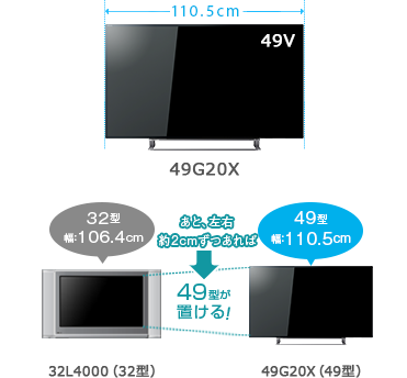 49型 4KHDR対応 低遅延 液晶テレビ 東芝 TOSHIBA REGZA 49G20X - テレビ