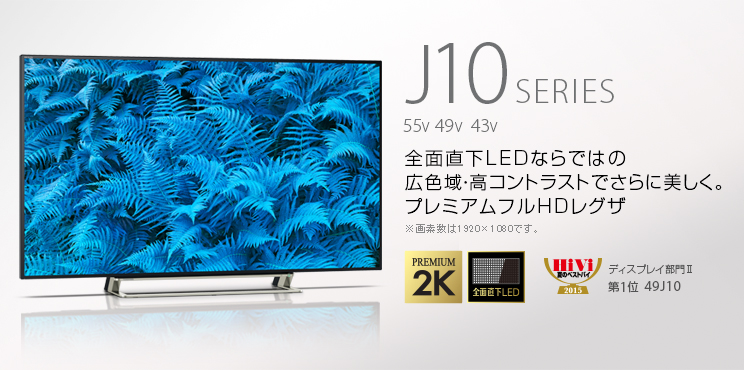 テレビ 55インチ REGZA55j10x - 東京都の家具