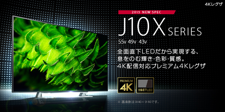 TOSHIBA REGZA J10X 55J10Xレグザ - テレビ