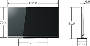 「58V型M510Xの寸法図」 イメージ