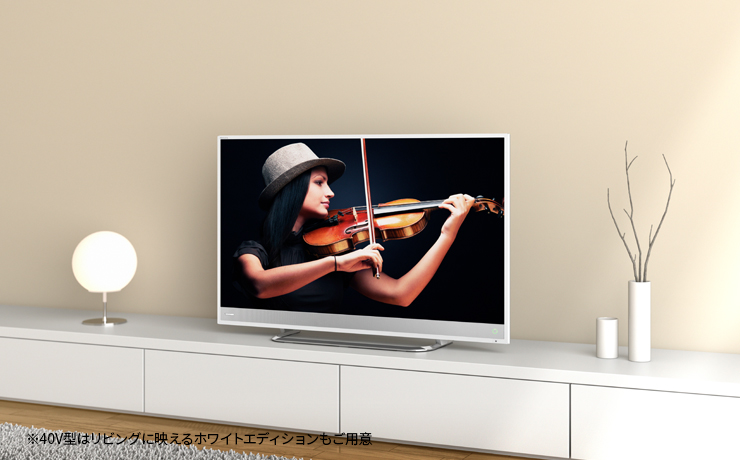 東芝40V型 4K液晶テレビ REGZA 40M510X 　ホワイト