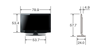 32V型 RE2の外形寸法図