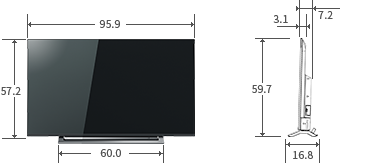 仕様表/43V型M530X｜テレビ｜REGZA：東芝