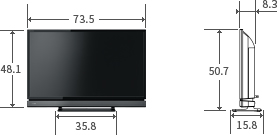 「32V型V31の寸法図」 イメージ