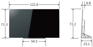 「55V型X920の寸法図」 イメージ