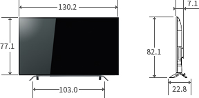 「58V型Z810Xの寸法図」 イメージ