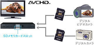 多彩なSDカード再生機能を搭載 イメージ