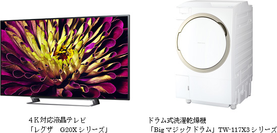 平成27年度省エネ大賞を東芝4K対応液晶テレビ、ドラム式洗濯乾燥機が 